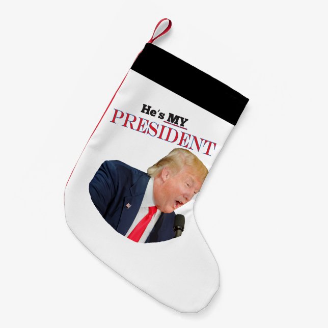 Trump Kleiner Weihnachtsstrumpf (Vorderansicht (hängend))