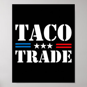 Trump kneift beim Taco-Handel immer Lustiger Meme Poster