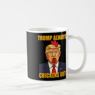 Trump kneift immer beim Taco aus Lustig Trump Huhn Kaffeetasse
