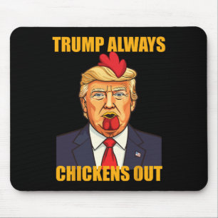 Trump kneift immer beim Taco aus Lustig Trump Huhn Mousepad