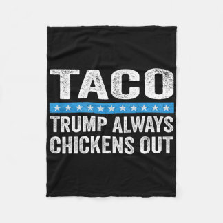 Trump kneift immer beim Taco-Handel Lustiger Meme Fleecedecke