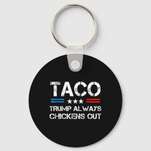 Trump kneift immer beim Taco-Handel Lustiges Meme  Schlüsselanhänger