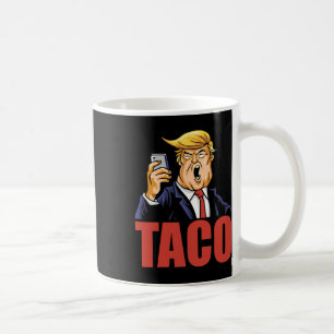 Trump kneift immer Funny Taco-Witz Retro-Stil Kaffeetasse