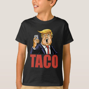 Trump kneift immer Funny Taco-Witz Retro-Stil T-Shirt