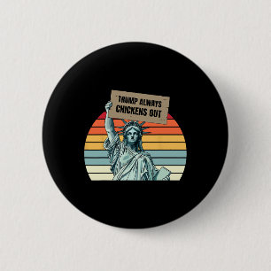 Trump kneift immer Funny Trump Button