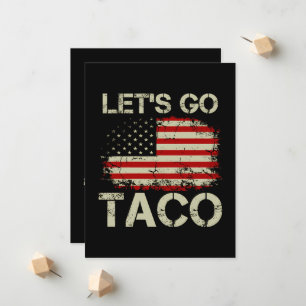 Trump kneift immer Let's Go Taco Ankündigung