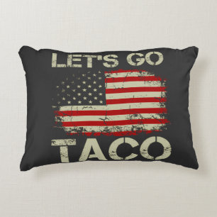 Trump kneift immer Let's Go Taco Dekokissen