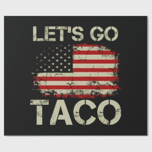 Trump kneift immer Let's Go Taco Geschenkpapier