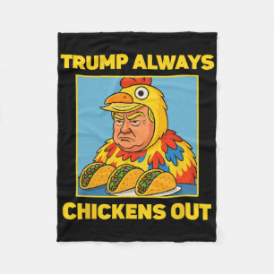 Trump kneift immer lustiges Meme Taco Fleecedecke