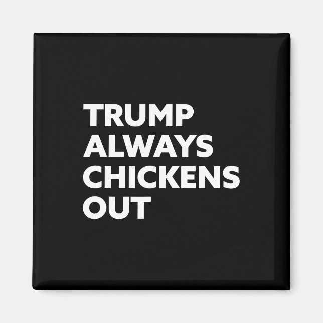 Trump kneift immer - Taco  Magnet (Vorne)