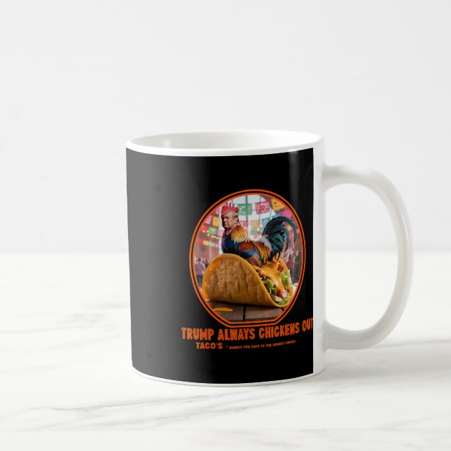 Trump kneift immer -Taco-Shop  Kaffeetasse (Rechts)