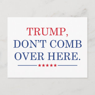 Trump kommt hier nicht rüber postkarte