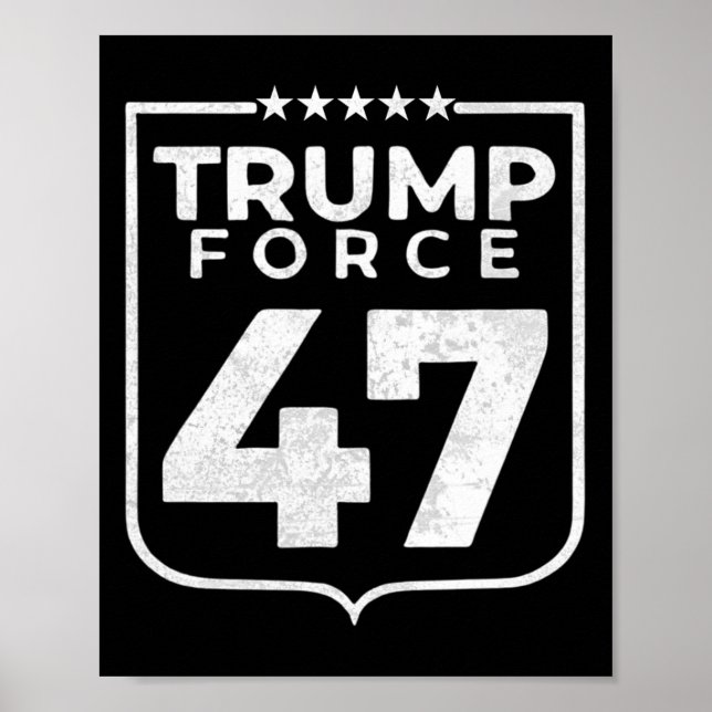 Trump Kraft 47  Poster (Vorne)
