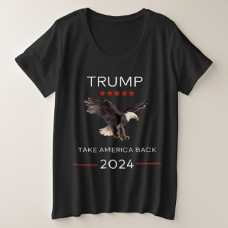 Trump Kundgebung 2024 Frauen V-Neck T - Shirt