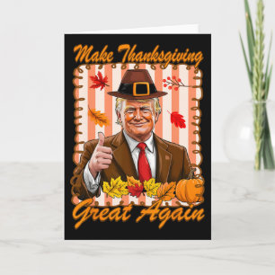 Trump-Kürbis Lustig Mach Erntedankfest Wieder Groß Karte