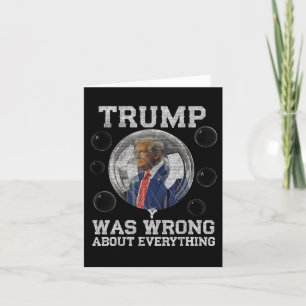 Trump lag in allem falsch, was gegen Trump Politi Karte