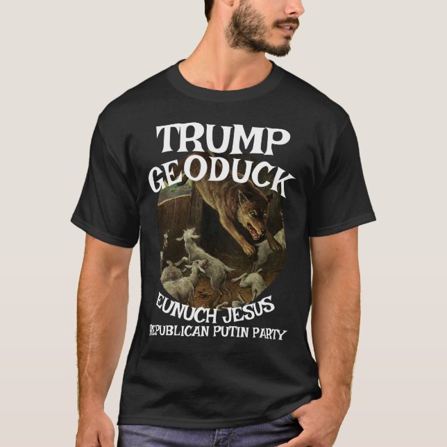 Trump Lamb Chop Jesus Republikanisches Pee-Party T-Shirt (Vorderseite)