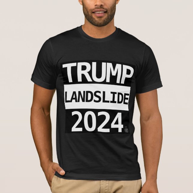 TRUMP LANDSLIDE 2024 T - SHIRT (Vorderseite)