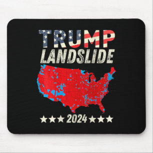 Trump Landslide 2024 Wahlplan Trump Gewinner (o Mousepad