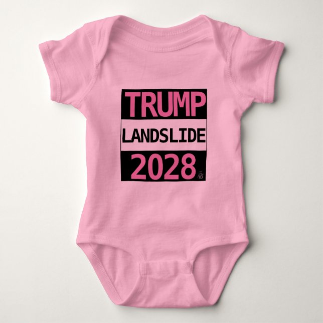 TRUMP LANDSLIDE 2028 für BABY! Baby Bodysuit Baby Strampler (Vorderseite)