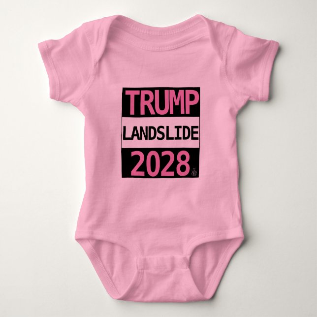 TRUMP LANDSLIDE 2028 für BABY! Baby Bodysuit Strampler (Vorderseite)