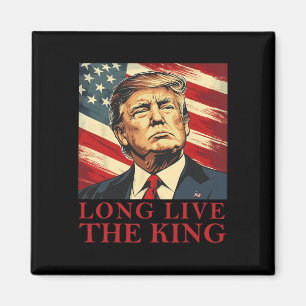 Trump Lang lebe der König Amerikanisch Patriotisch Magnet