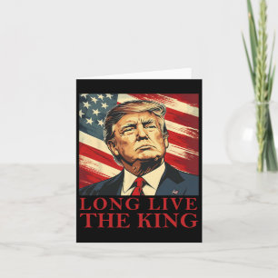 Trump lange lebe das King American Patriotic Karte
