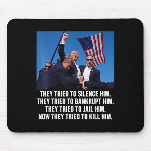 Trump lebt, Trump kämpft - Kampf 2024 Mousepad (Vorne)