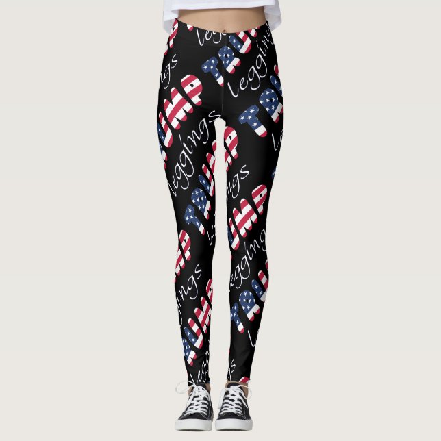 Trump Leggings Attention Patriotic any Color (Vorderseite)