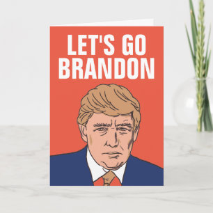 TRUMP LET'S GO BRANDON GLÜCKLICH NEUES JAHR 2022-K KARTE