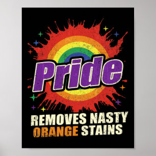 Trump Lgbtq Entfernen Hartnäckige Orange Flecken P Poster