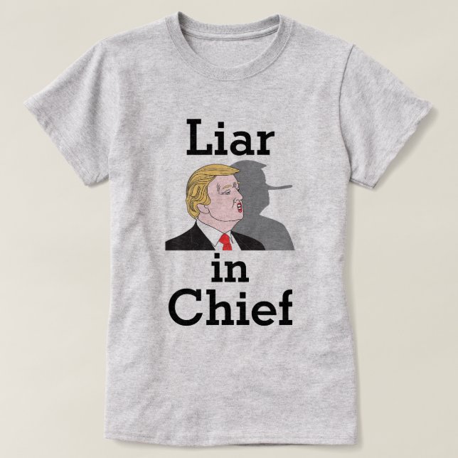 Trump Liar im T - Shirt (Design vorne)