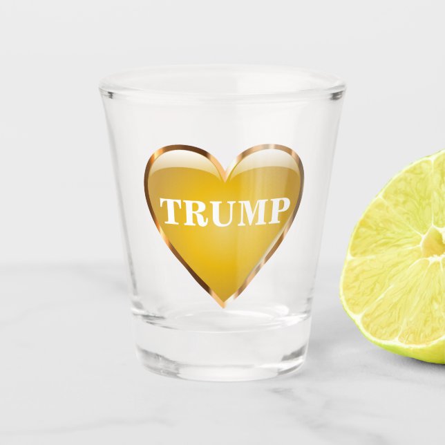 TRUMP LIEBE SHOT GLAS (Vorderseite)