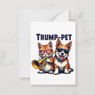 Trump liebt Trump, damit unsere Haustiere wieder s Mitteilungskarte