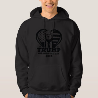 Trump-Logo Hooded Sweatshirt
