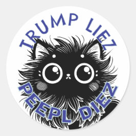 Trump Lolcat Runder Aufkleber