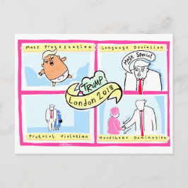Trump London: Offizielle Laurie Pink Souvenir Card Postkarte