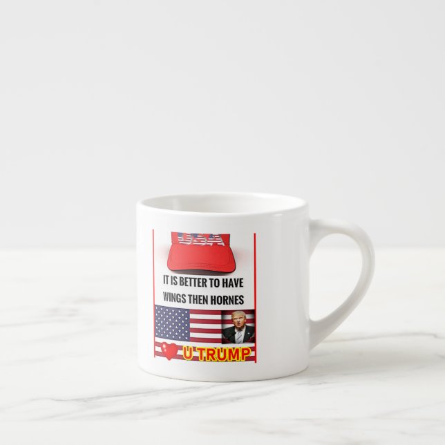 Trump Lover Espresso Coffee Tasse (Rechts)