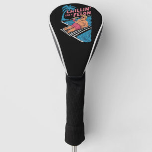 Trump lustig chillen wie ein Straftäter Trump 2024 Golf Headcover