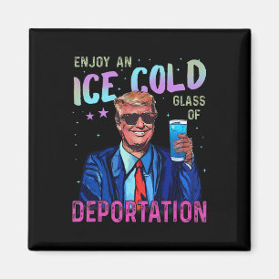 Trump Lustig Eis Genieße Ein Eis Kalt Gl Der Absch Magnet