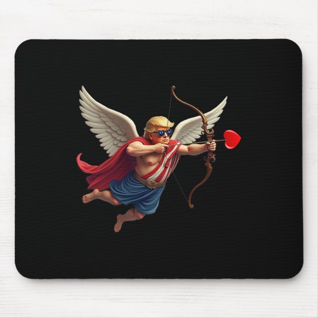 Trump Lustiges Herz Valentinstag  Mousepad (Vorne)