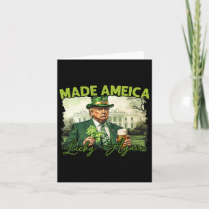 Trump Mach Amerika wieder Glücklich St. Patrick's Karte