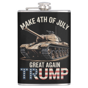 Trump macht 4. Juli mit Militär wieder großartig Flachmann