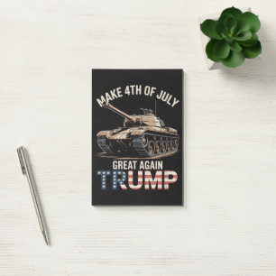 Trump macht 4. Juli mit Militär wieder großartig Post-it Klebezettel