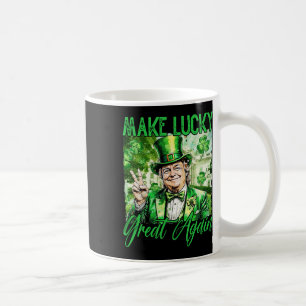 Trump macht Amerika wieder glücklich St. Patrick's Kaffeetasse