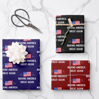 Trump macht Amerika wieder groß Geschenkpapier Set