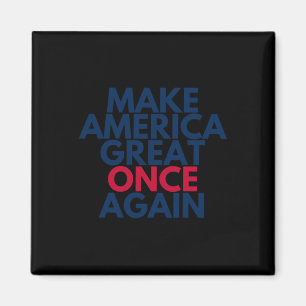 Trump macht Amerika wieder groß im Maga-T-Shirt vo Magnet