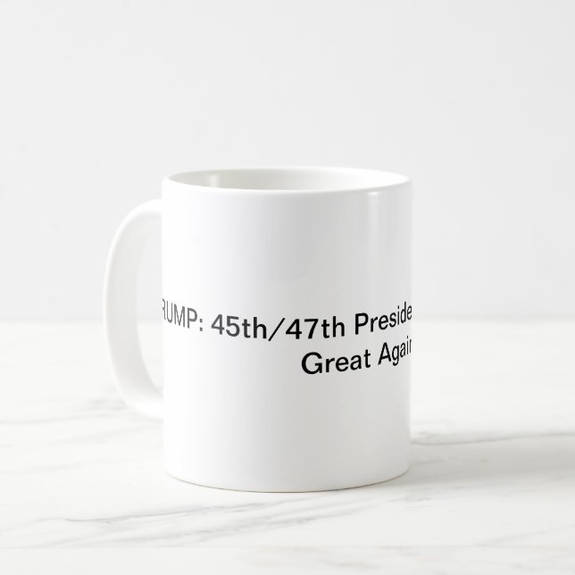 Trump macht Amerika wieder groß! Mug Kaffeetasse (Vorderseite Links)