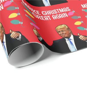 TRUMP MACHT CHRISTMAS WIEDER GROSSES PAPIER GESCHENKPAPIER