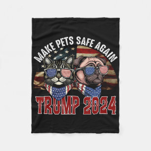 Trump macht Haustiere wieder sicher Lustig Rette u Fleecedecke